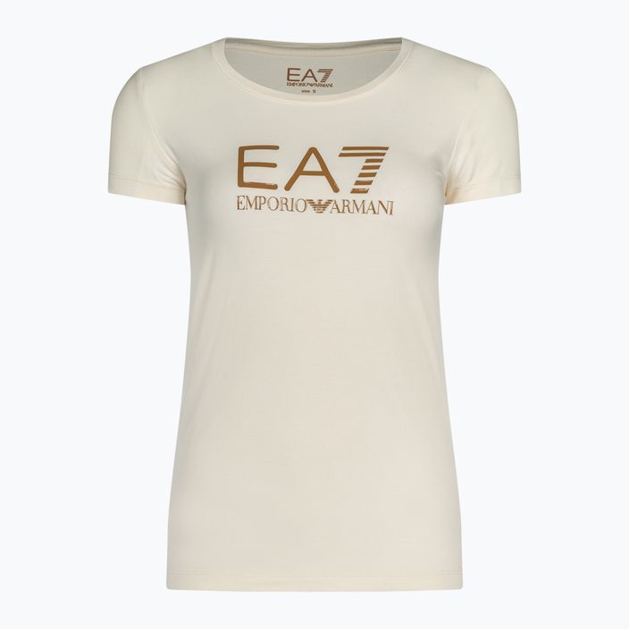 Dámske tričko EA7 Emporio Armani Train Shiny pristine/logo brown