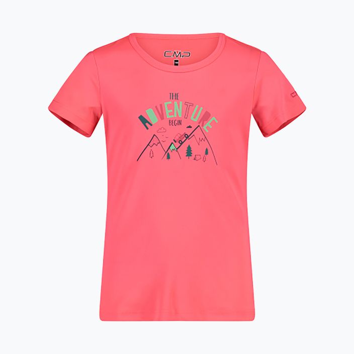 Detské trekingové tričko CMP ružové 38T6385/33CG 6