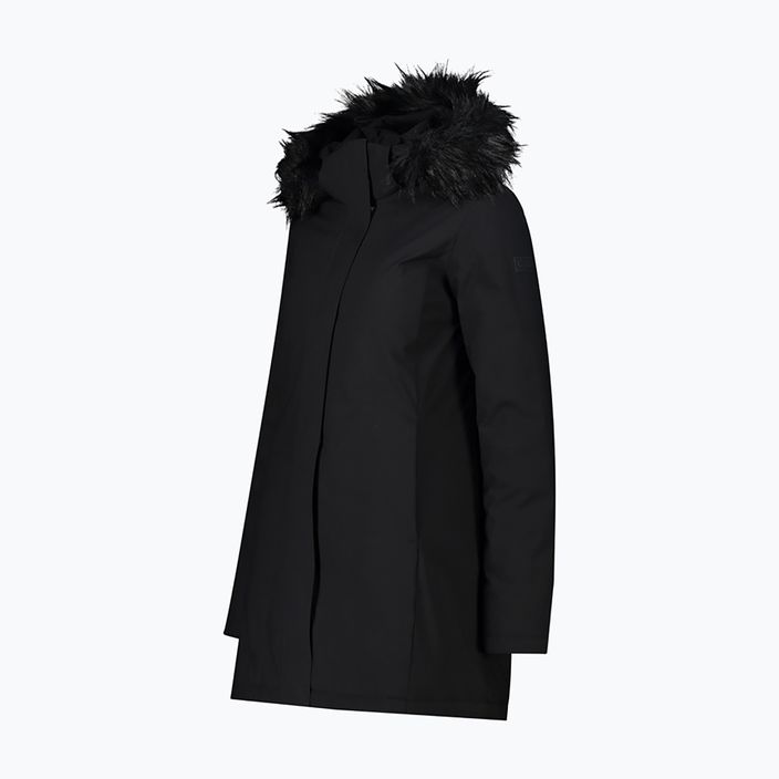 Dámska bunda do dažďa CMP Coat Zip Hood čierna 32K3196F/U91 2