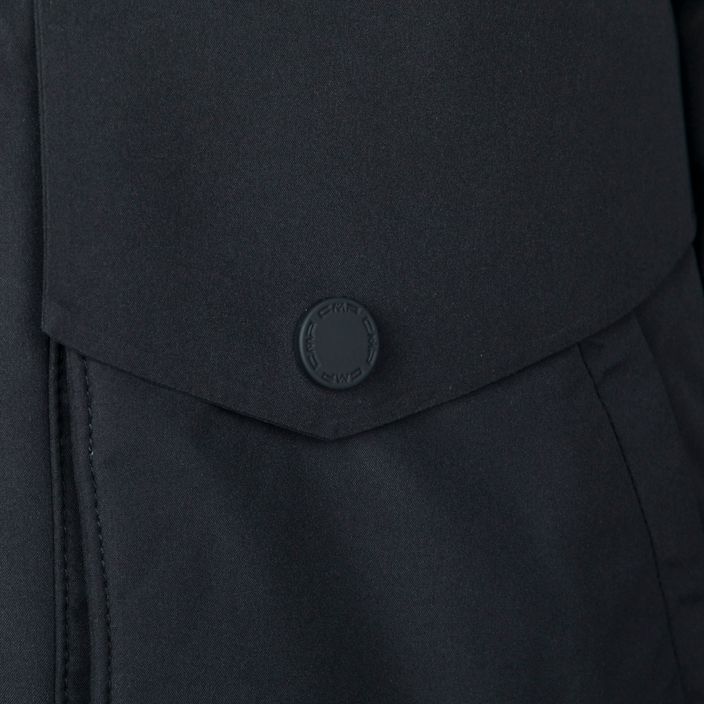 Dámska bunda do dažďa CMP Parka Zip Hood čierna 32K326F 3