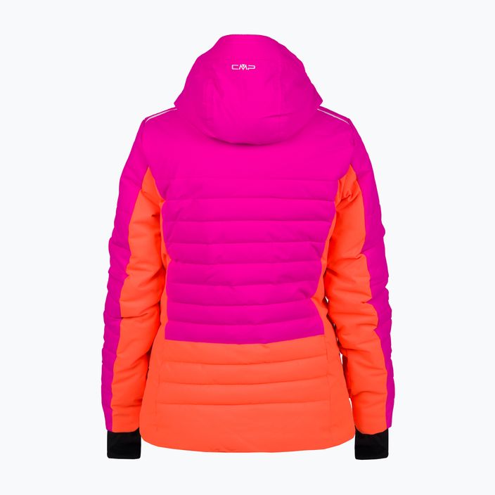 Dámska lyžiarska bunda CMP ružová a oranžová 31W0226/H924 12