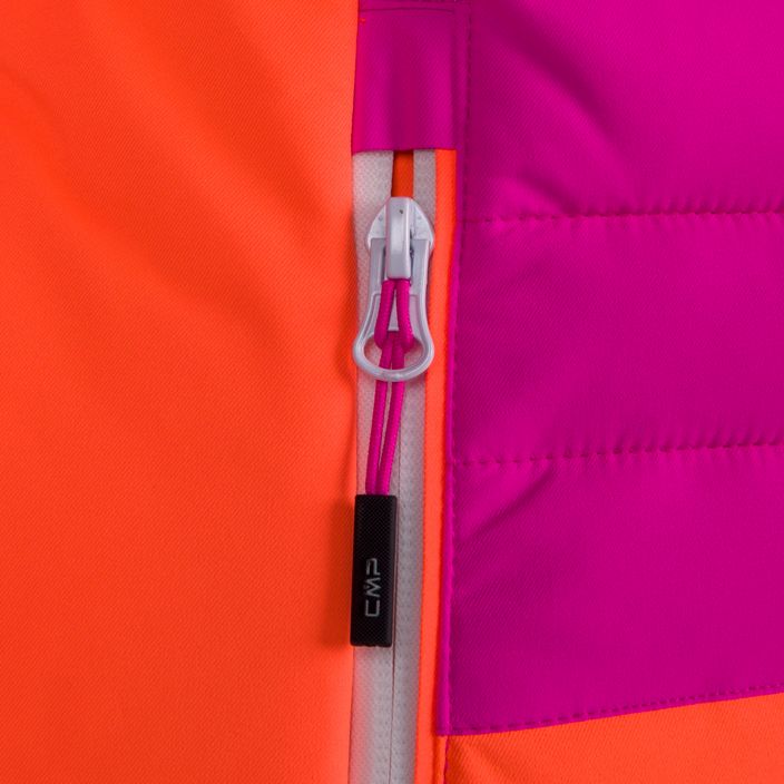 Dámska lyžiarska bunda CMP ružová a oranžová 31W0226/H924 13
