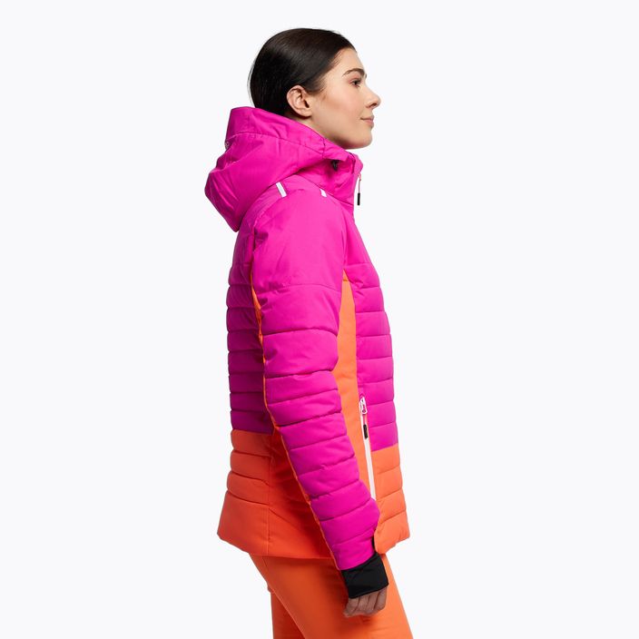 Dámska lyžiarska bunda CMP ružová a oranžová 31W0226/H924 3