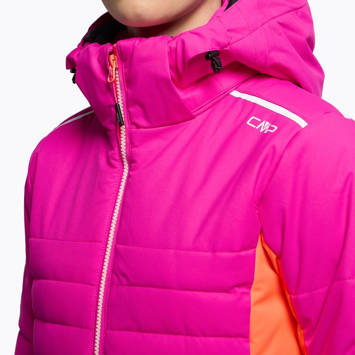 Dámska lyžiarska bunda CMP ružová a oranžová 31W0226/H924 6