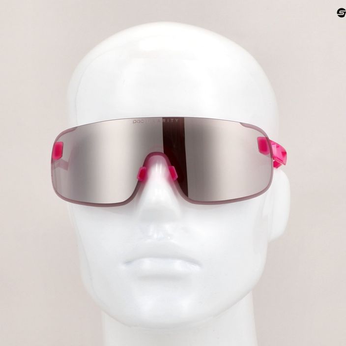 Cyklistické okuliare POC Elicit actinium pink translucent/clarity road silver 8
