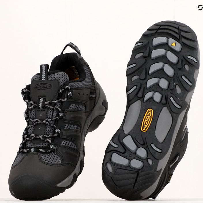 Pánske trekové topánky KEEN Koven Wp black-grey 1025155 18