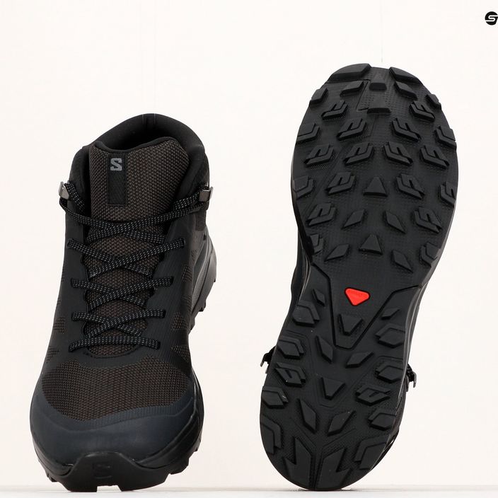 Salomon Outrise Mid GTX pánske trekové topánky black L47143500 19