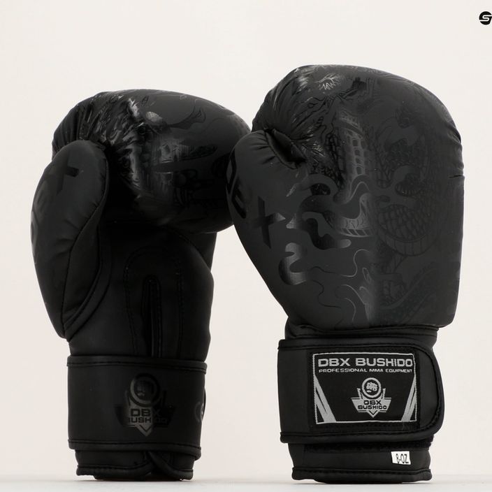 DBX BUSHIDO "Black Dragon" boxerské rukavice čierne B-2v18 8