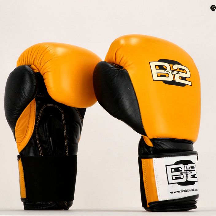 Boxerské rukavice Division B-2 žlto-čierne DIV-SG01 7