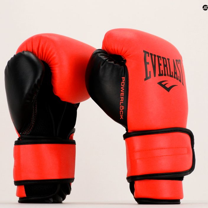 EVERLAST Powerlock Pu červené pánske boxerské rukavice EV2200 9