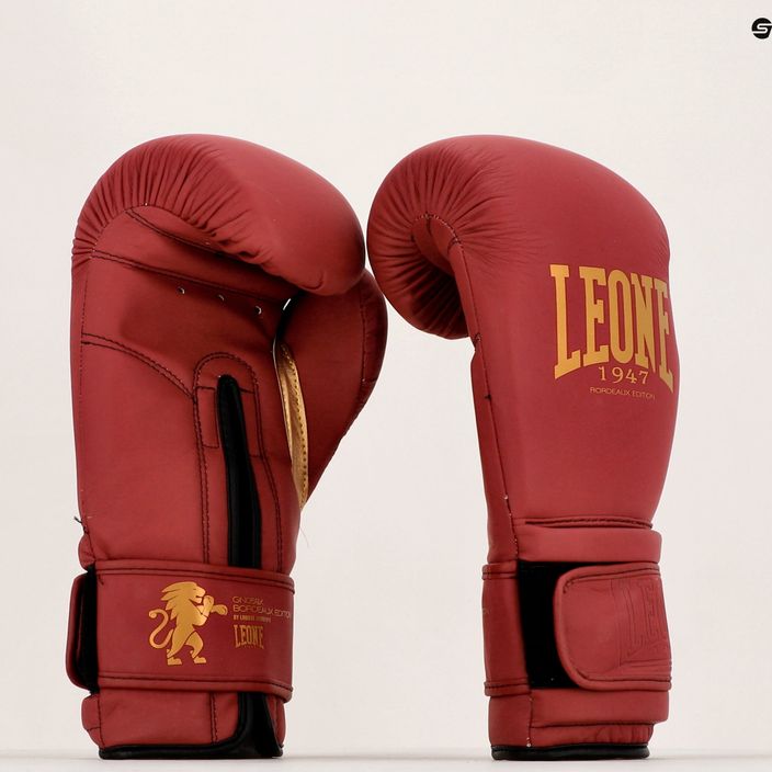 Boxerské rukavice Leone Bordeaux bordovej farby GN059X 8