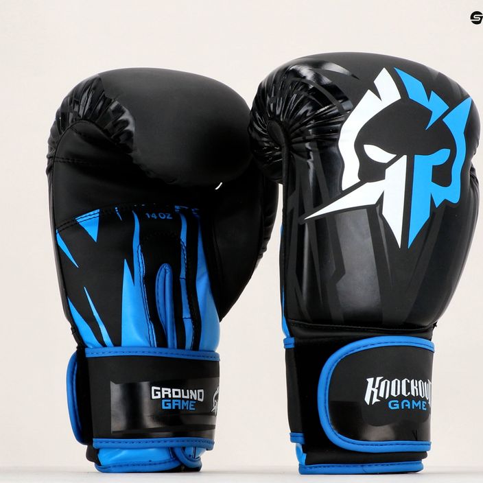 Boxerské rukavice Ground Game Logo 2.0 čierne 21BOXGLOLOG210 6