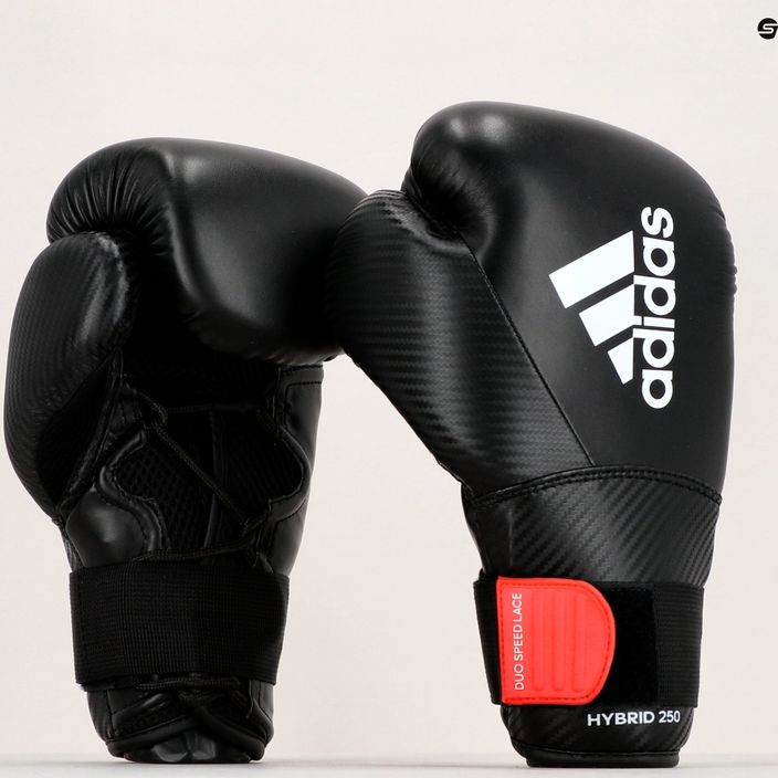Boxerské rukavice adidas Hybrid 250 Duo Lace čierne ADIH250TG 9
