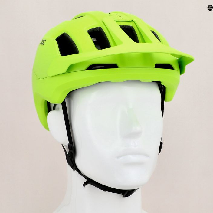 Cyklistická prilba POC Axion fluorescent yellow/green matt 11