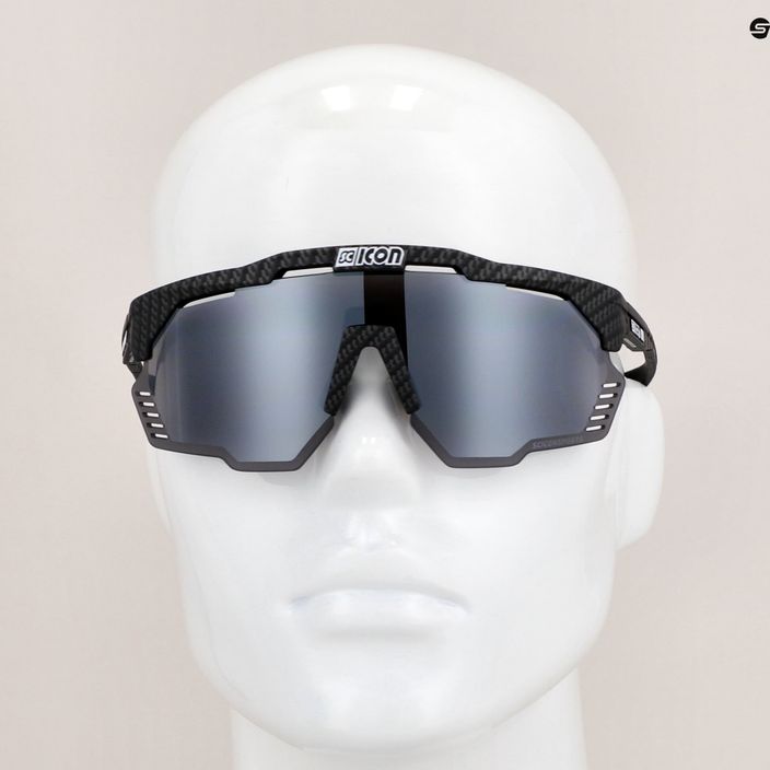 SCICON Aeroshade Kunken carbon matt/scnpp multimirror silver slnečné okuliare EY31081200 8