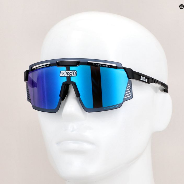Cyklistické okuliare SCICON Aerowatt čierny lesk/scnpp multimirror blue EY37030200 8
