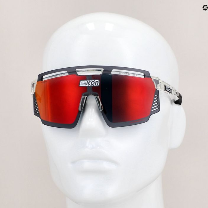 Cyklistické okuliare SCICON Aerowatt crystal gloss/scnpp multimirror red EY37060700 8
