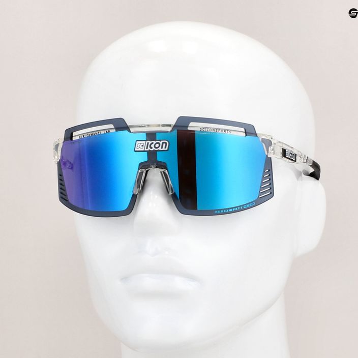 SCICON Aerowatt Foza crystal gloss/scnpp multimirror blue cyklistické okuliare EY38030700 8