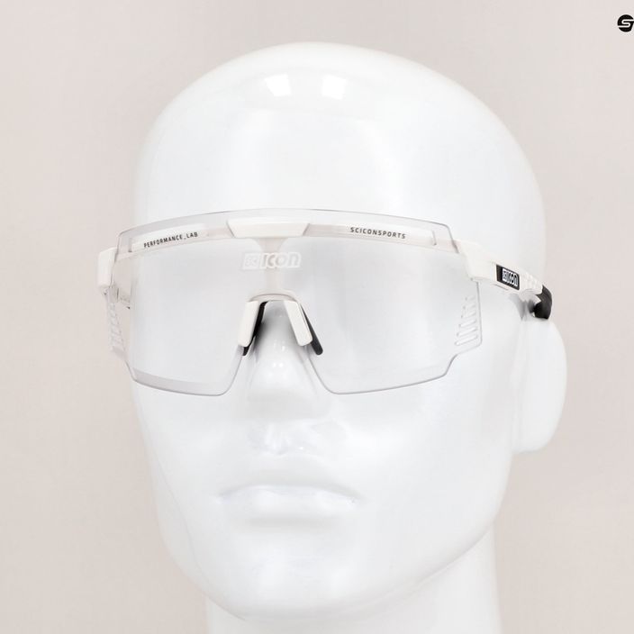 SCICON Aerowatt biele lesklé/scnpp fotokromatické strieborné cyklistické okuliare EY37010800 11
