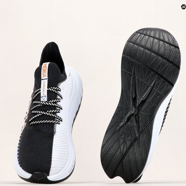 Pánska bežecká obuv HOKA Carbon X 3 black and white 1123192-BWHT 14
