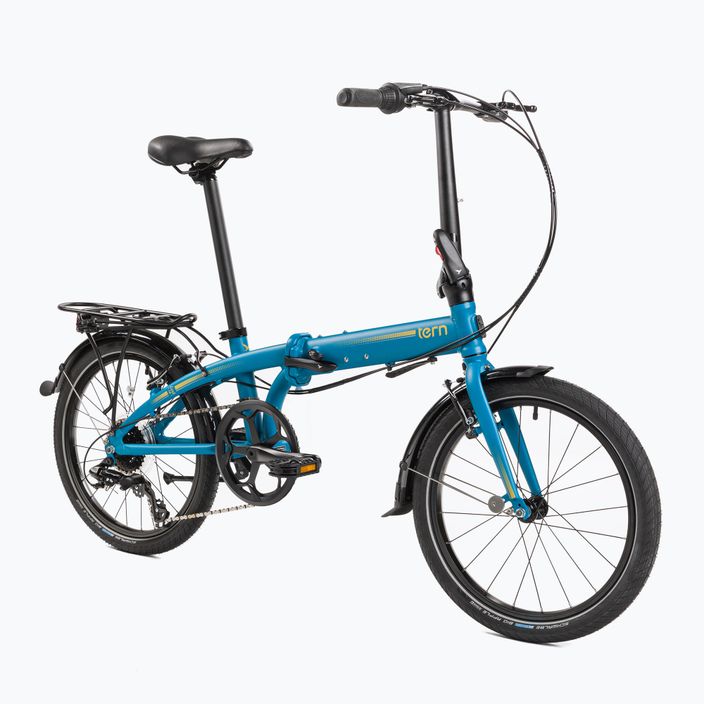 Skladací mestský bicykel Tern modrý LINK C8 2