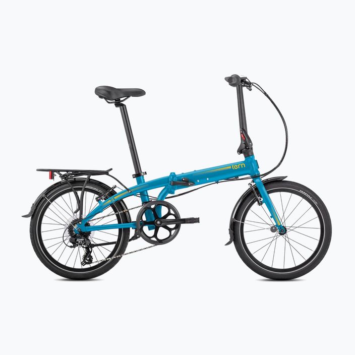 Skladací mestský bicykel Tern modrý LINK C8 7