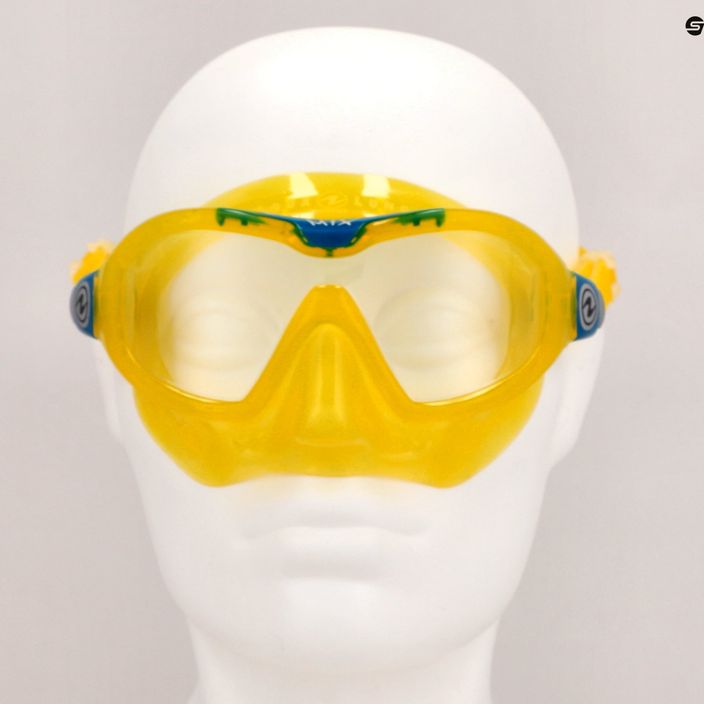 Detská potápačská maska Aqualung Mix žltá/benzínová MS5560798S 7