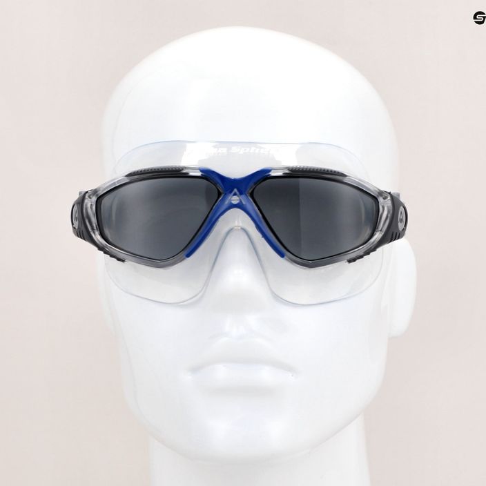 Plavecká maska Aquasphere Vista transparentná/tmavosivá/dymová MS5600012LD 8