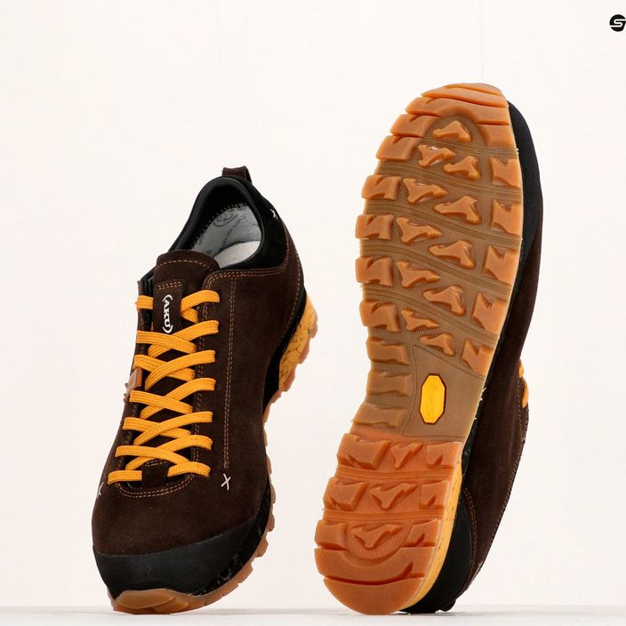 Pánske trekingové topánky AKU Bellamont III Suede GTX hnedo-žlté 54.3-222-7 13