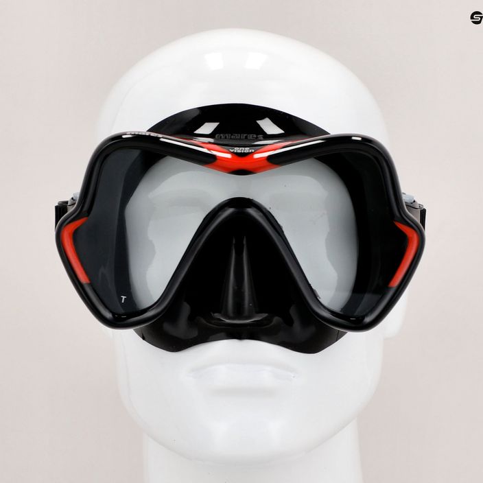 Potápačská maska Mares One Vision čierna/červená 411046 8
