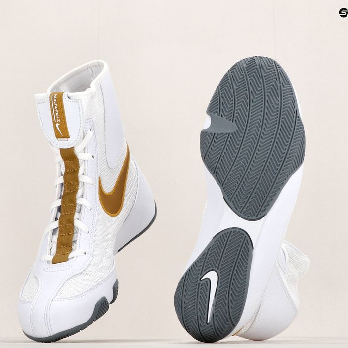 Bielo-zlaté boxerské topánky Nike Machomai 321819-170 15