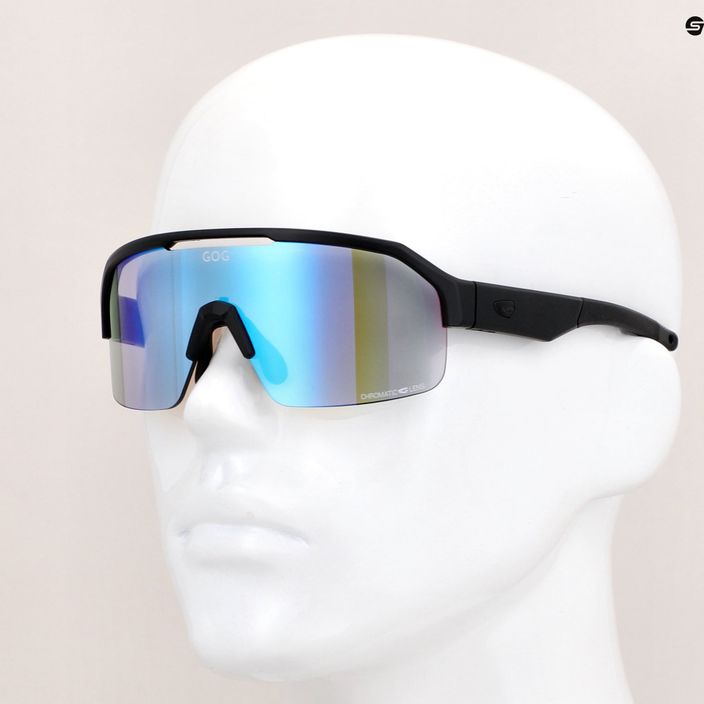 Cyklistické okuliare GOG Thor C matná čierna / polychromatická modrá E600-1 12