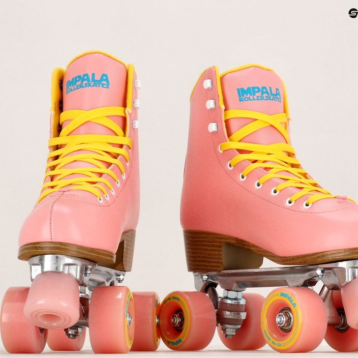 Dámske korčule IMPALA Quad Skates ružovo-žlté 16