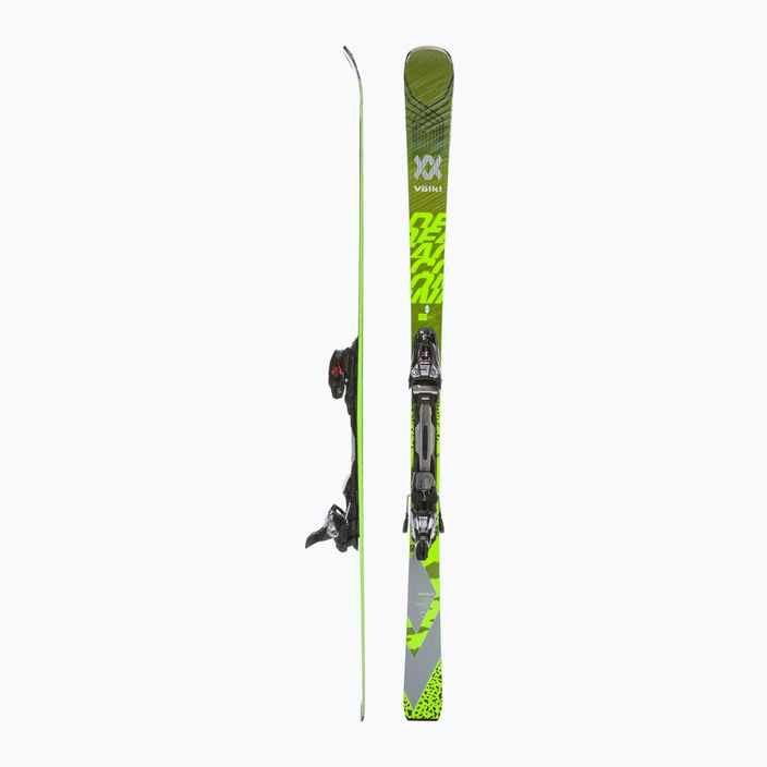 Zjazdové lyže Völkl Deacon 76 + rMotion3 12 GW green/neon green/pearl white 2