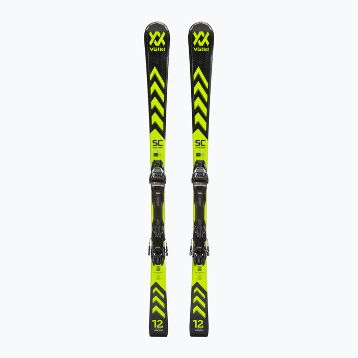 Zjazdové lyže Völkl Racetiger SC Black + vMotion 10 GW black/yellow