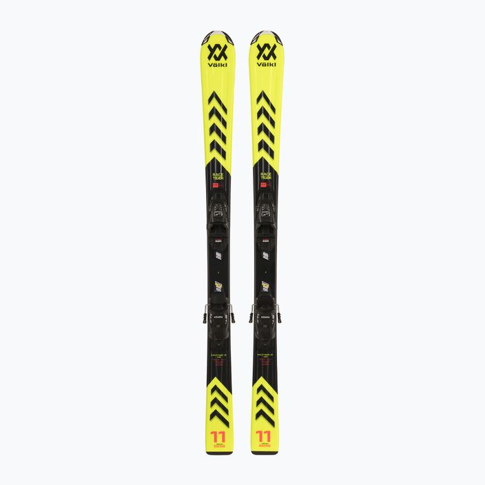 Detské zjazdové lyže Völkl Racetiger Junior Yellow + 4.5 VMotion Jr yellow/black 6