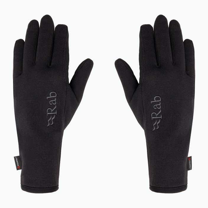 Pánske trekingové rukavice Rab Power Stretch Pro black 3