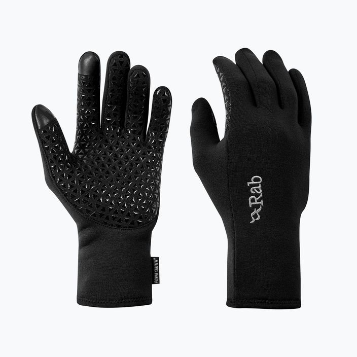 Pánske trekingové rukavice Rab Power Stretch Contact Grip black 6