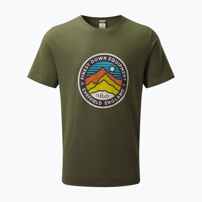 Rab Stance 3 Peaks pánske trekingové tričko zelené QCA-98 2