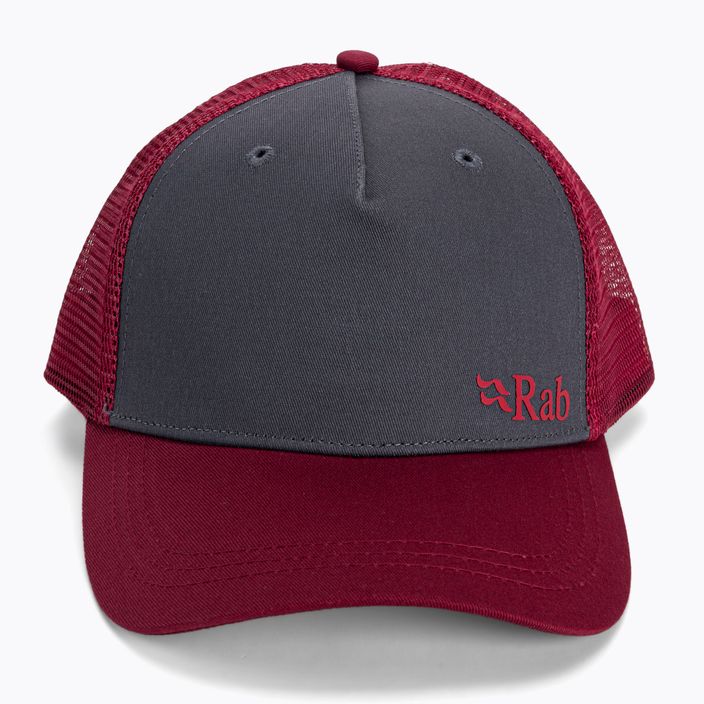 Rab Trucker Logo baseballová čiapka červeno-šedá QAB-06 4