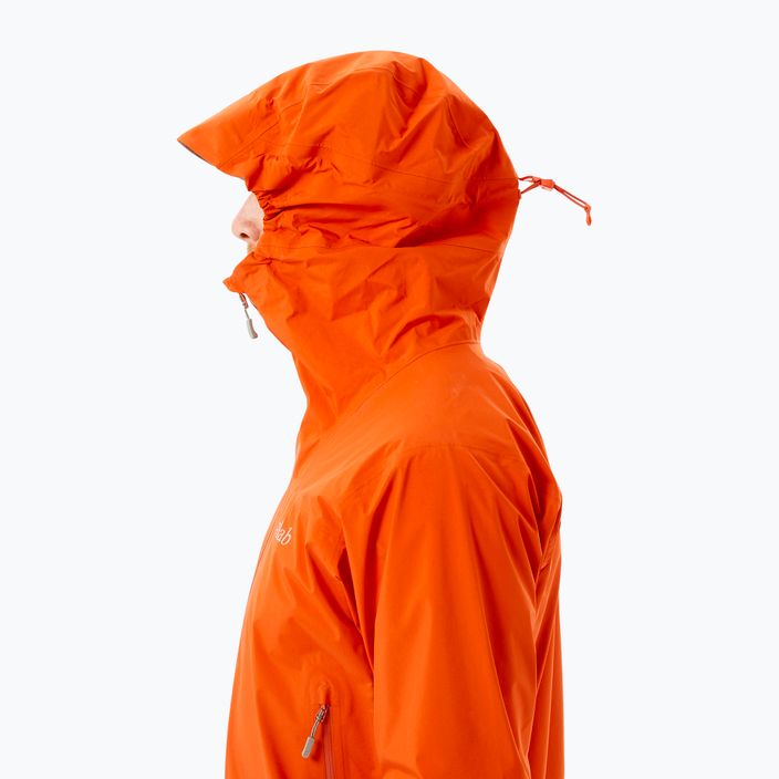 Rab Meridian pánska membránová bunda do dažďa oranžová QWG-44-FC-S 5