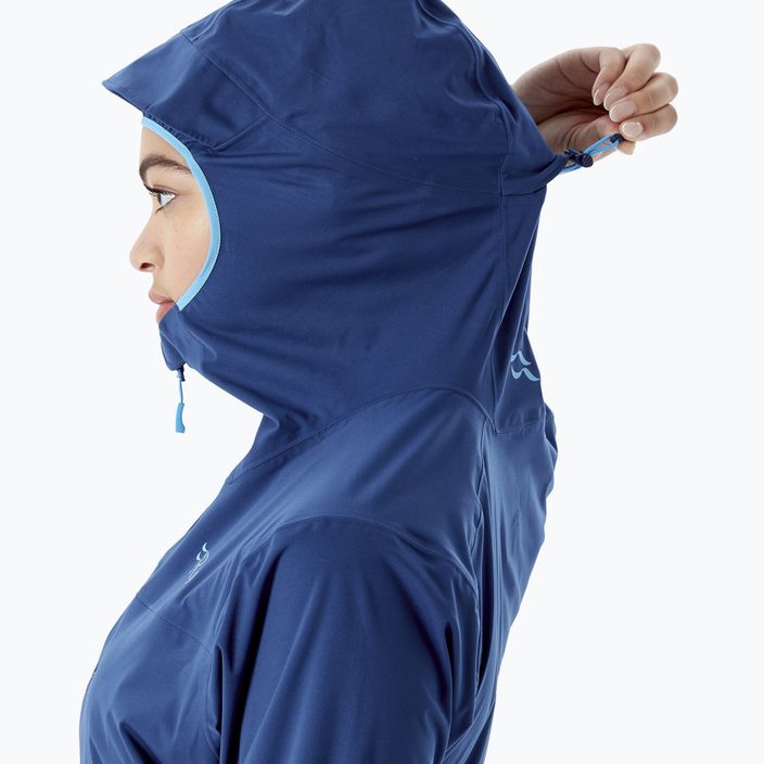 Rab Kinetic 2.0 dámska bunda do dažďa modrá QWG-75 5