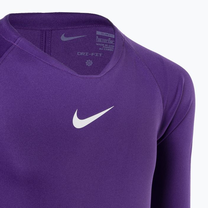Detské termo tričko s dlhým rukávom Nike Dri-FIT Park First Layer court purple/white 3