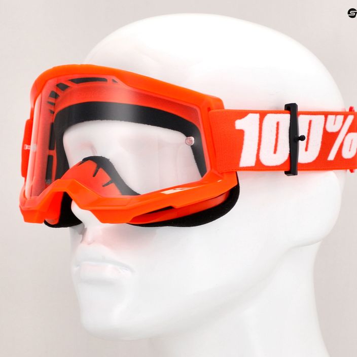 Pánske cyklistické okuliare 100% Strata 2 orange/clear 50027-00005 7