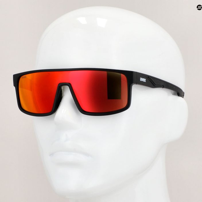 Slnečné okuliare UVEX LGL 51 black matt/mirror red 53/3/025/2213 11