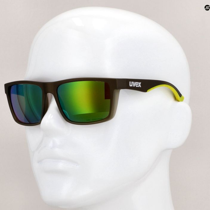 Slnečné okuliare Uvex Lgl 50 CV olivovo matné/zrkadlovo zelené 53/3/008/7795 11