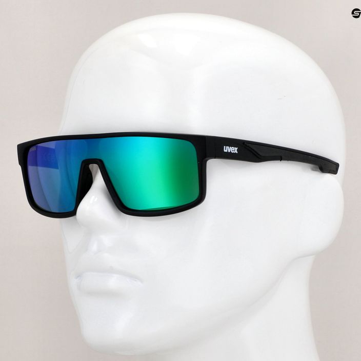 Slnečné okuliare UVEX LGL 51 black matt/mirror green 53/3/025/2215 11