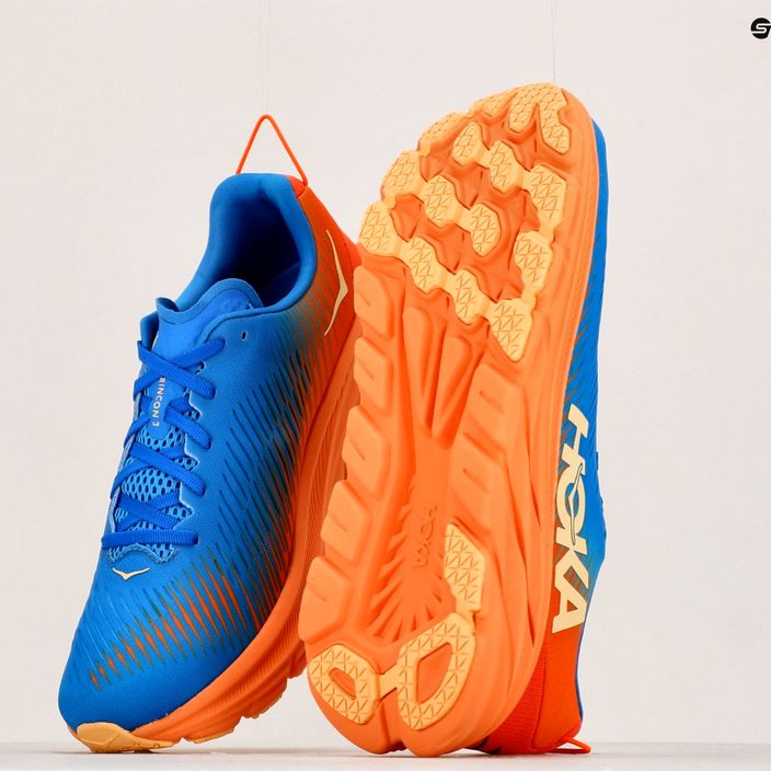 Pánska bežecká obuv HOKA Rincon 3 blue-orange 1119395-CSVO 11