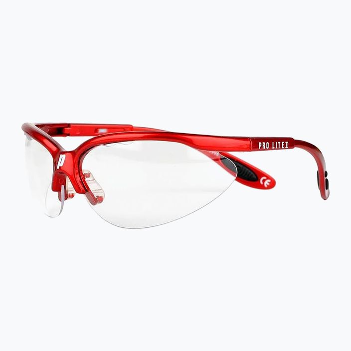 Squashové okuliare Prince Pro Lite mettalic dark red 6S822146
