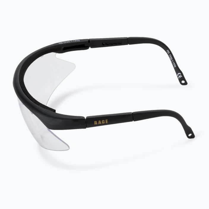 Squashové okuliare Prince Rage čierne 6S824020 4